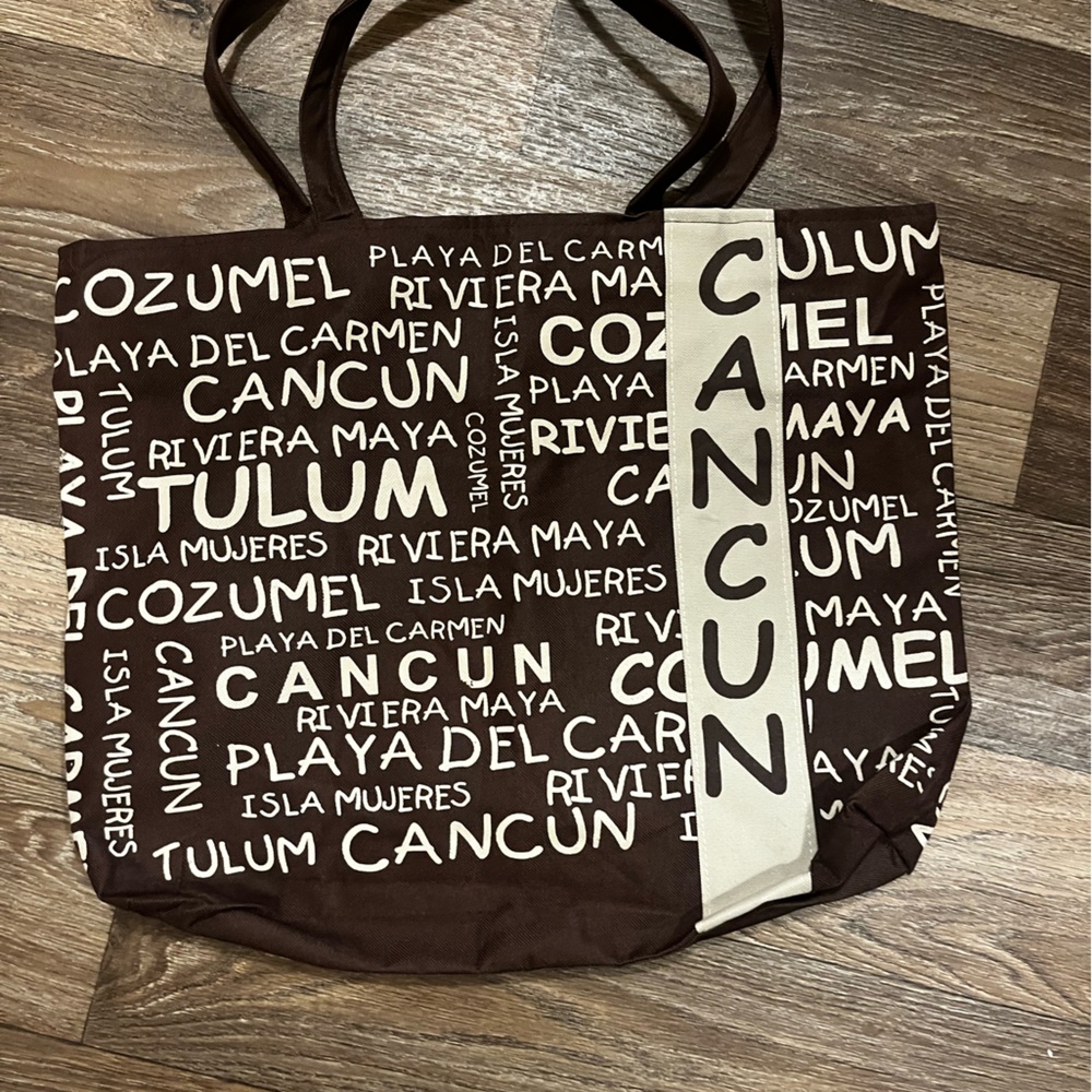 Brown Cancun Print Shoulder Bag